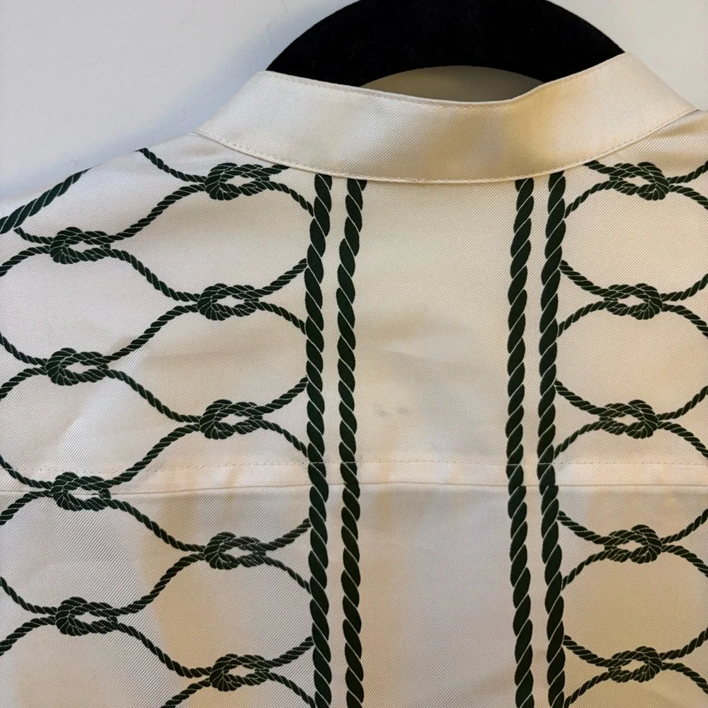 Tory Burch Silk And Satin Shirt Dress